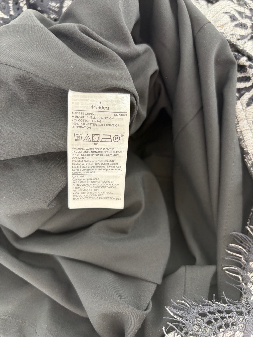 NWT Banana Republic Floral Lace Overlay Halter Maxi Tiered Dress - Black & White - Picture 11 of 11